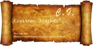 Czettner Ildikó névjegykártya